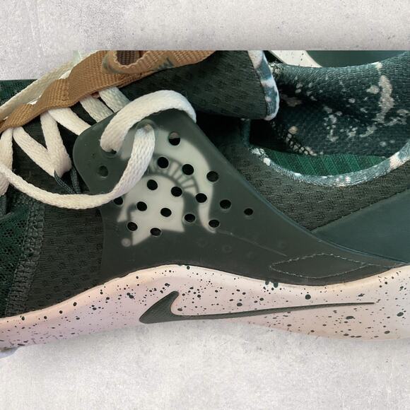 Nike Michigan State Spartans Free RN 5.0 Running Shoes Men's 11.5 Green Used - Picture 2 of 8